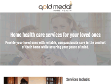 Tablet Screenshot of goldmedalhomehealth.com